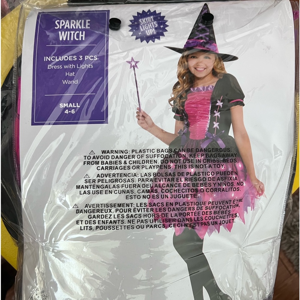 Toddlers Sparkle Witch Costume worn only once in excellent condition.